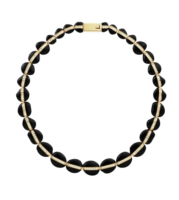 Necklace Ondée Ébène