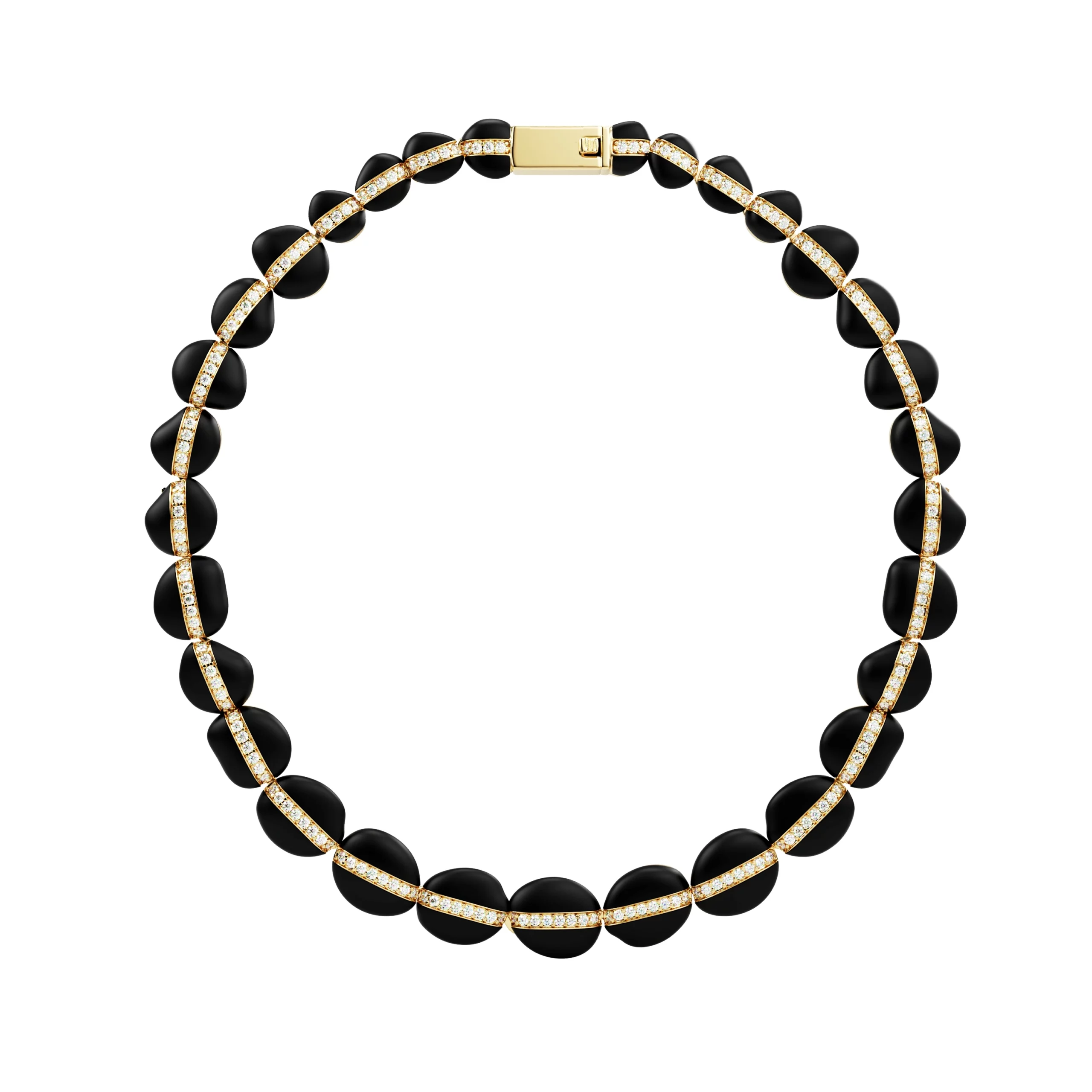 Necklace Ondée Ébène