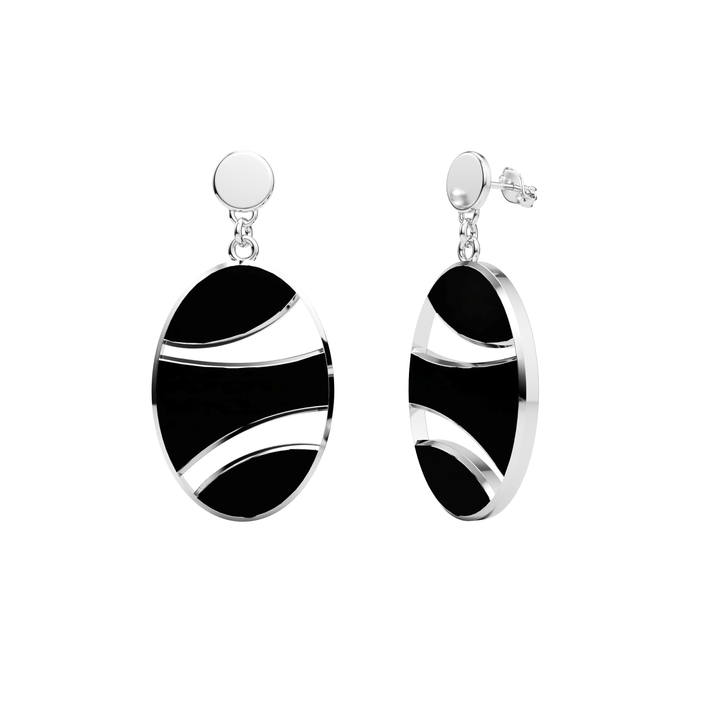 Earring Ovale Curviligne - Image 5