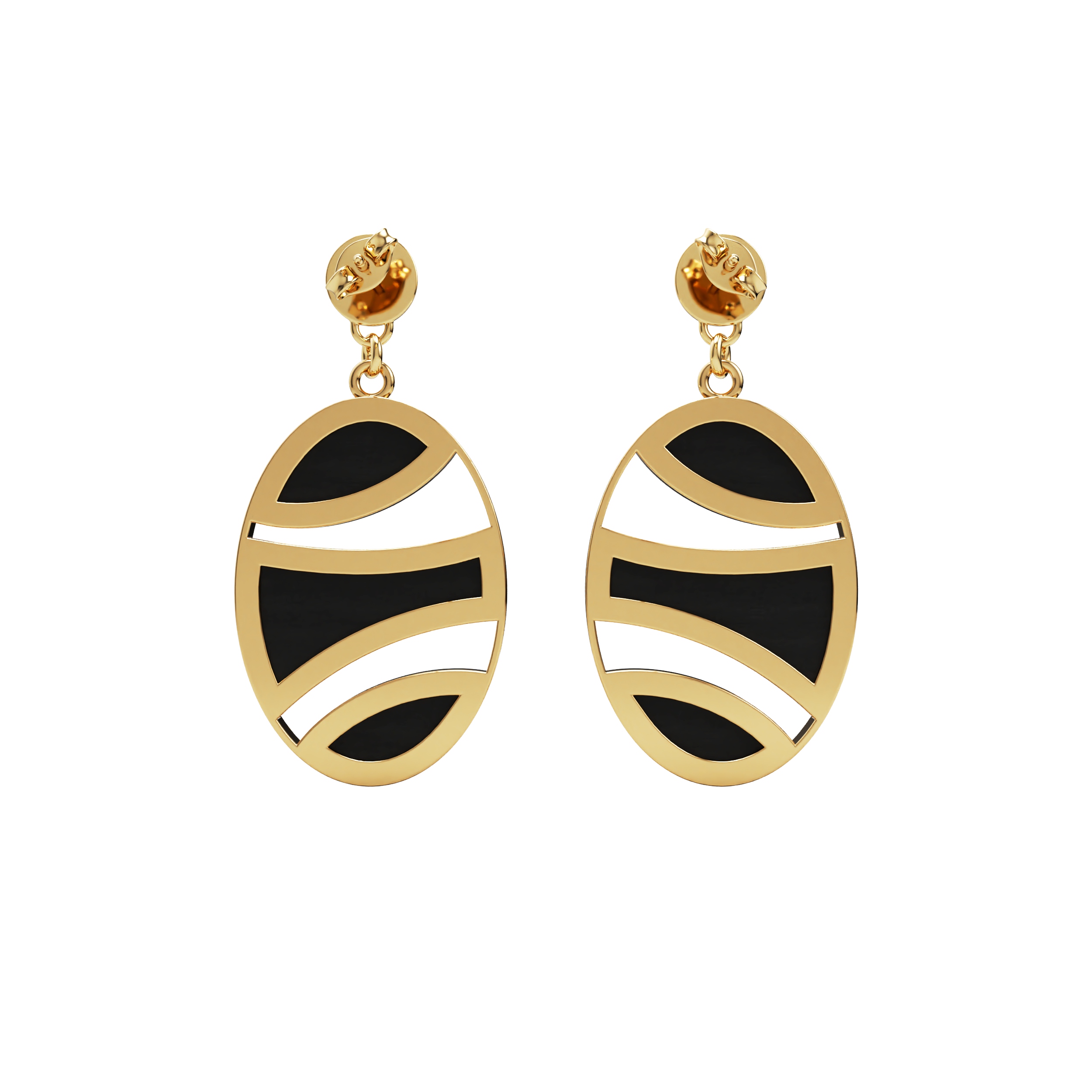 Earring Ovale Curviligne - Image 4