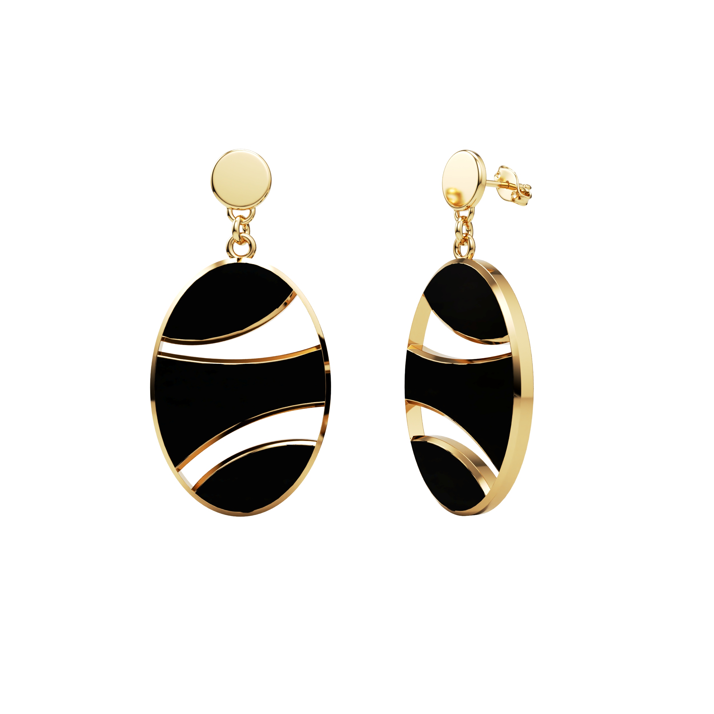 Earring Ovale Curviligne - Image 3