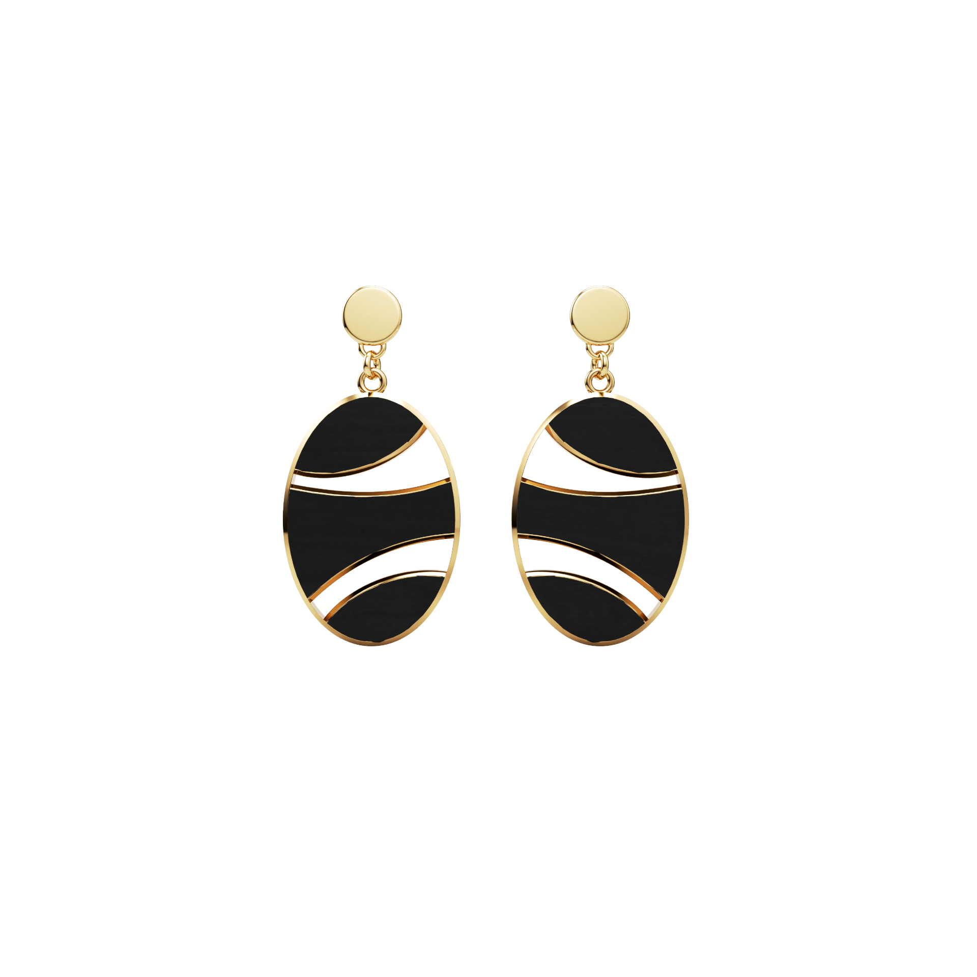 Earring Ovale Curviligne